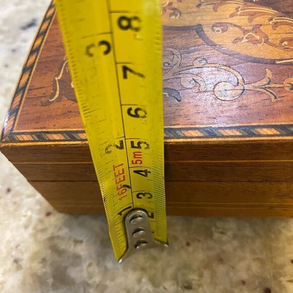 Vintage / Antique Lisbon  Musical Wooden Jewery Box ‎ See Description - Picture 10 of 10